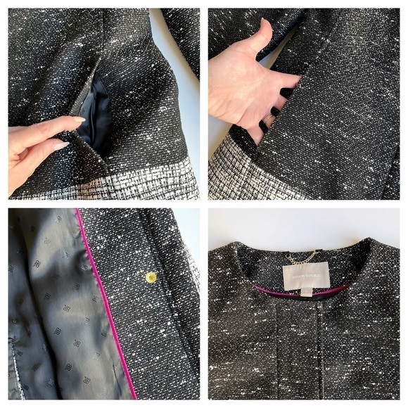 Banana Republic Tweed Colorblock Coat - Picture 10 of 13